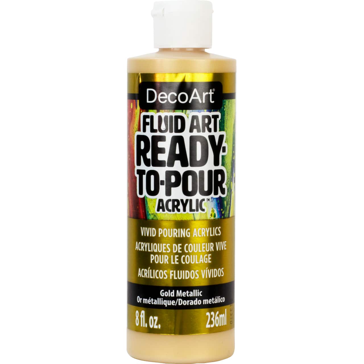12 Pack: DecoArt® Fluid Art Ready-To-Pour Acrylic™ Paint, 8oz.